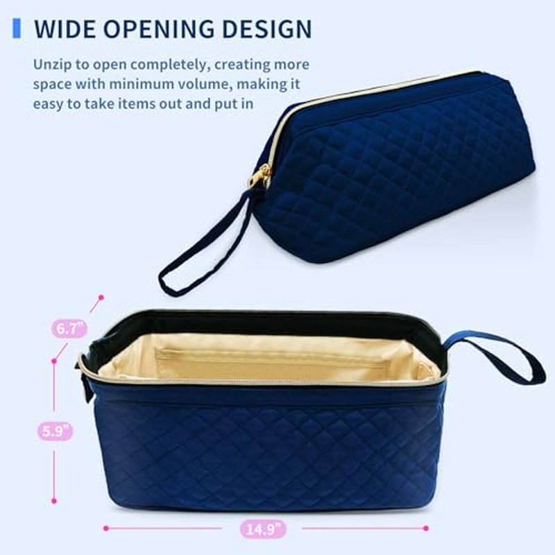 Hair Tools Travel Bag for Shark Flexstyle, Portable Shark Hair Dryer Case, Waterproof Dustproof Shockproof Flat Curling Iron Travel Organizer, Blue