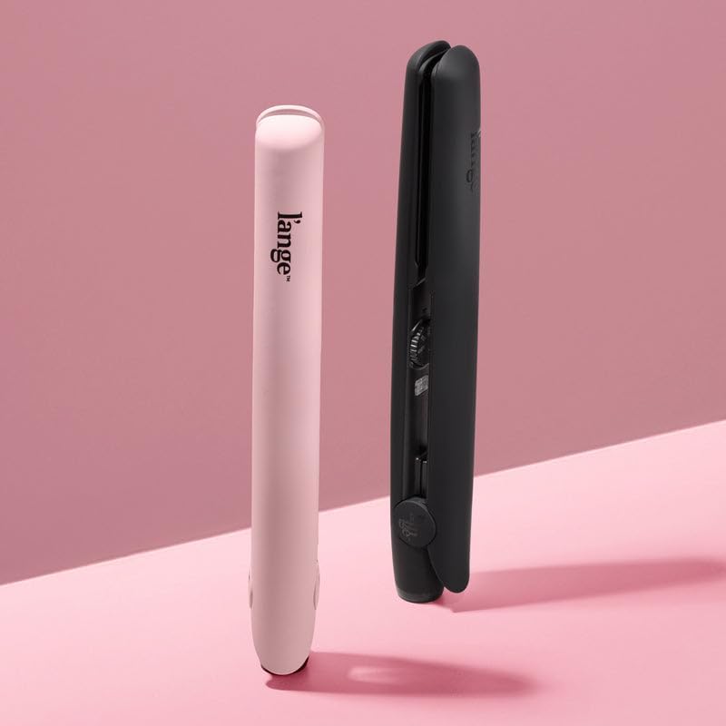 L'ANGE HAIR Flat Iron Hair Straightener - Fast Heating Ceramic | Locks in Moisture & Shine | Blush Color