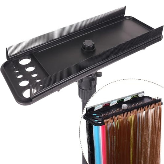 Hair Extension Holder Hanger Braiding Rack Extension Tool Double-Side Teeth Extension Display Holder Hair Separator holder for Hair Salon Home (Tripod not included)