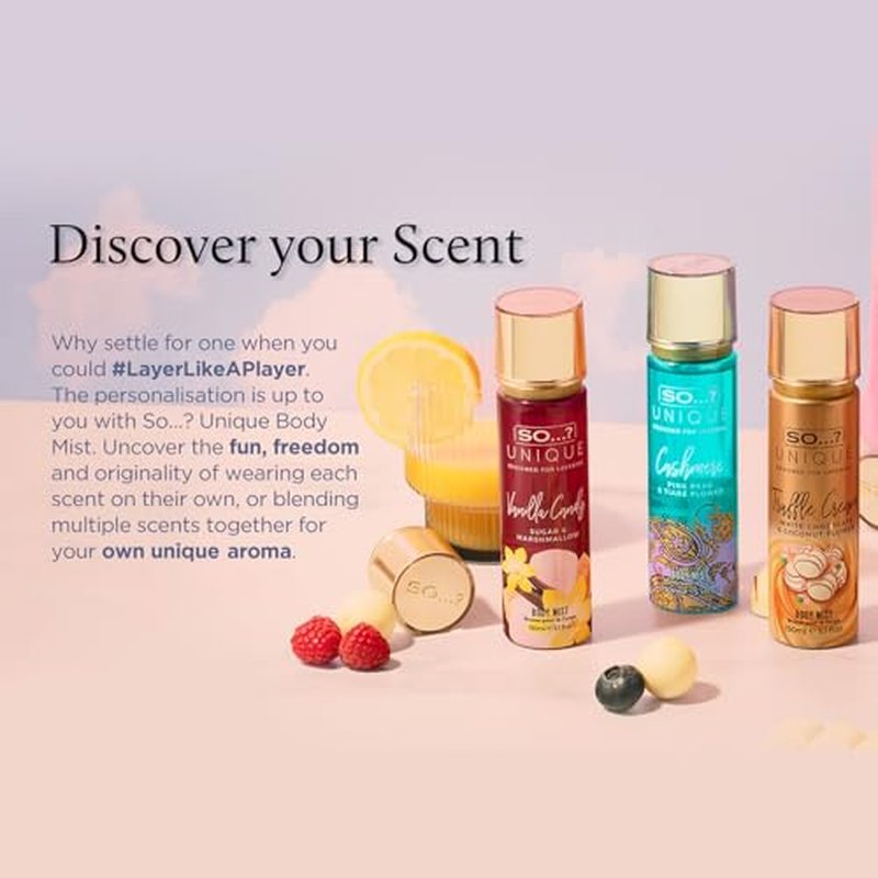 So...? Unique Truffle Cream Body Mist - Vanilla, Gourmand, Fruity Perfume for Women - Cruelty Free Body Spray for Women - 5.1 oz