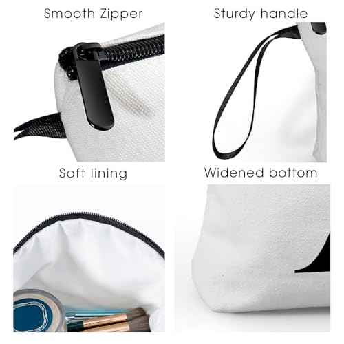 Birthday Friendship Womens Bridesmaid Proposal Personalized Gifts for Friend Sister Teacher Coworkers Bride Travel Makeup Cosmetic Bag with Mirror Valentines Mothers Day Christmas Graduation J