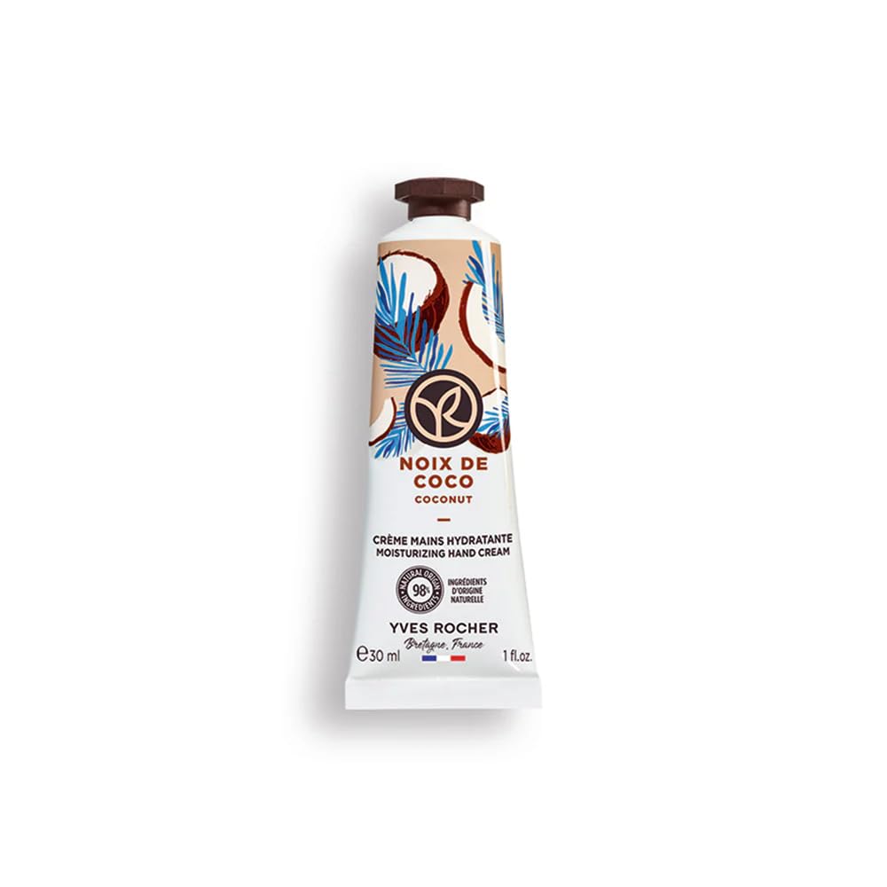Yves Rocher Coconut Hand Cream - Deep Moisturizing Formula | 30 ml / 1 fl. oz.