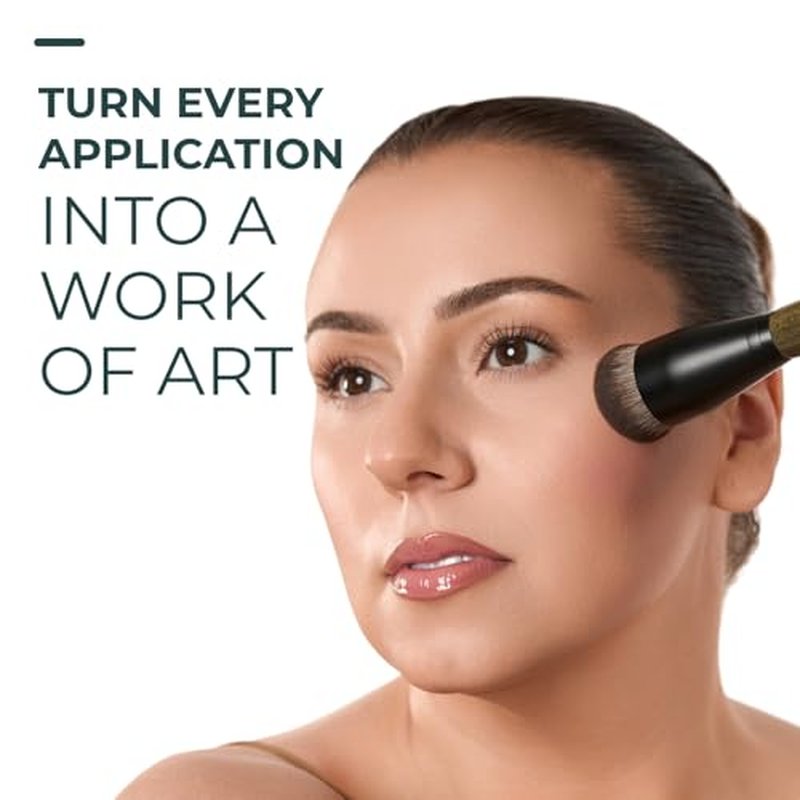 Rose and Ben Beauty C43 Cream Sculpting Brush | Precision Buffing for Cream & Liquid Makeup | Seamless Blending & Sculpting | Cruelty-Free Fibers