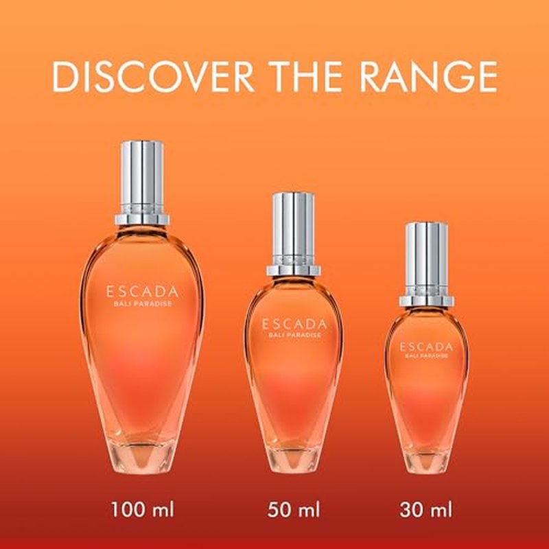 Escada Bali Paradise Eau De Toilette ? Floral Women's Perfume ? With Notes of Dragon Fruit Accord, Bird of Paradise Accord & Sandalwood ? Luxury Perfumes for Women ? Long Lasting Fragrance