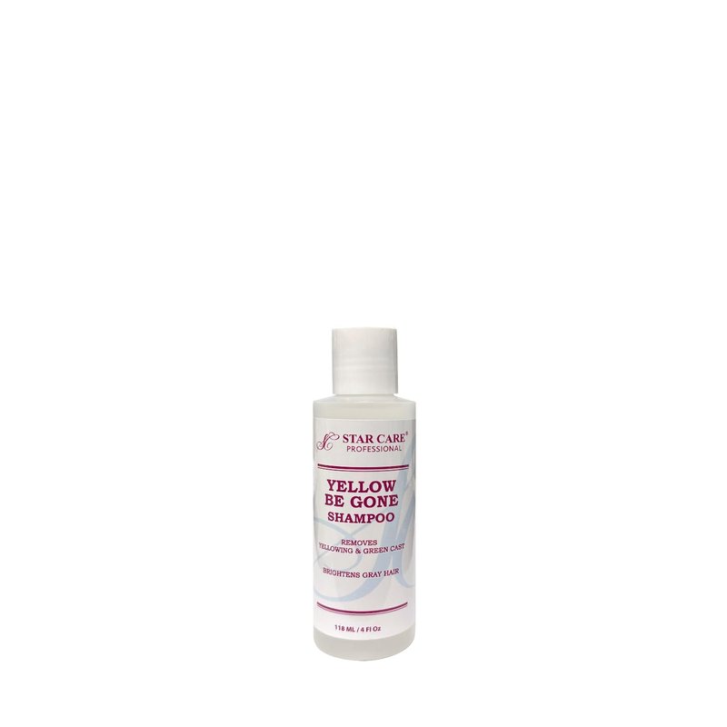 Yellow Be Gone Shampoo - Clarifying Brassiness Neutralizer for Bleached, Blonde & Gray Hair | 4oz/118ml