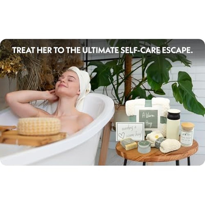 A Warm Hug Gift Box for Women - Cozy, Relaxing Self Care, Get Well, Sympathy, Thinking of You - Thoughtfully Curated Box for Her