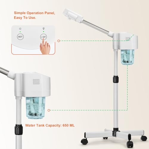 JOSTZHXIN Professional Facial Steamer, Esthetician Face Steamer Hot Mist, Facial Steamer for Home Beauty Salon Spa