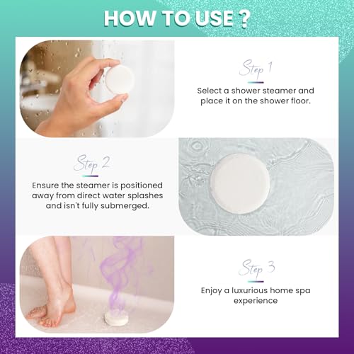 Shower Steamers Aromatherapy - Birthday Gifts for Women, 8 Pack Shower Bombs, Self Care Home Spa Relaxation Gifts, Christmas Stocking Stuffers for Adults, Women, Teens, Mom, Wife