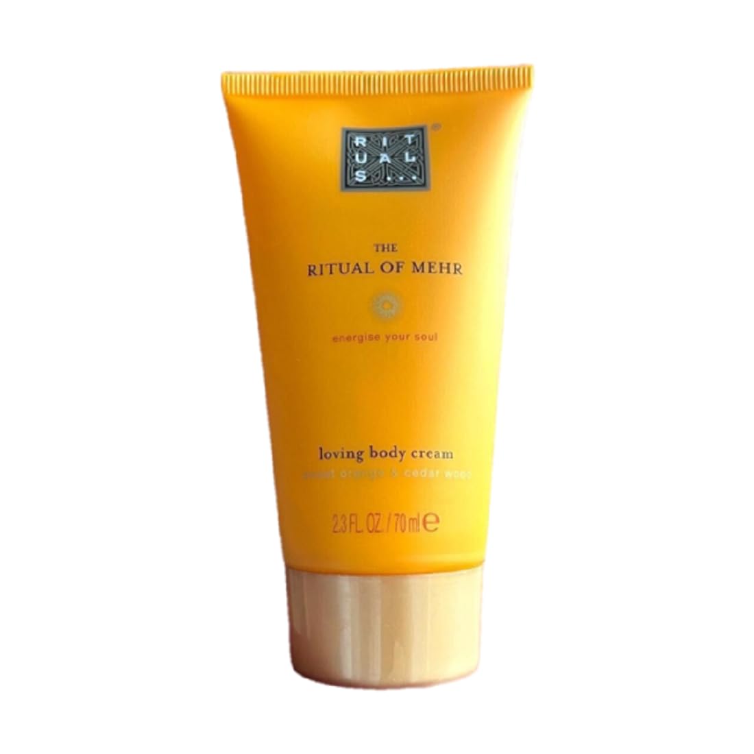 RITUALS The of Mehr Loving Body Cream, sweet orange & cedar wood travel size 2.3 fl oz, 70 mL