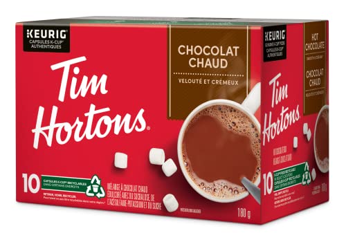 Tim Hortons Original Hot Chocolate, Single Serve Keurig K-Cup Pods, 10 Count
