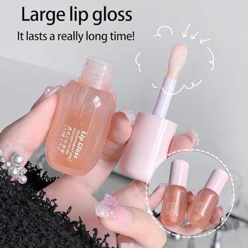 Moisturizing Lip Balm,Hydrating Glossy Lip Oil Stick For Women, Lip Care For Dry & Chapped Lips, Long-Lasting Lip Moisturizer, Christmas Gift, Mother'S Day Gift (2# Peach Jelly)