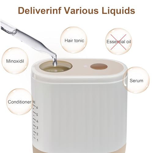 2 in 1 Electric Hair Oil Applicator,Scalp MassagerScalp Brush, Oiling Applicator for Growth Fluid Essential Oil Serum Treatment Medicine