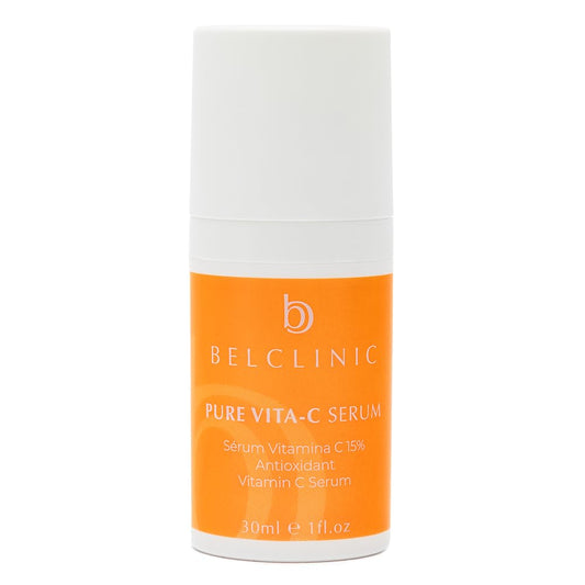 Belclinic Vitamin C Serum for Face 15% with Hyaluronic Acid & Vitamin E – Dark Spot Corrector & Brightening Anti-Aging Serum for Even Skin Tone and Glow – Vegan, All Skin Types, 1 fl oz (30 ml)