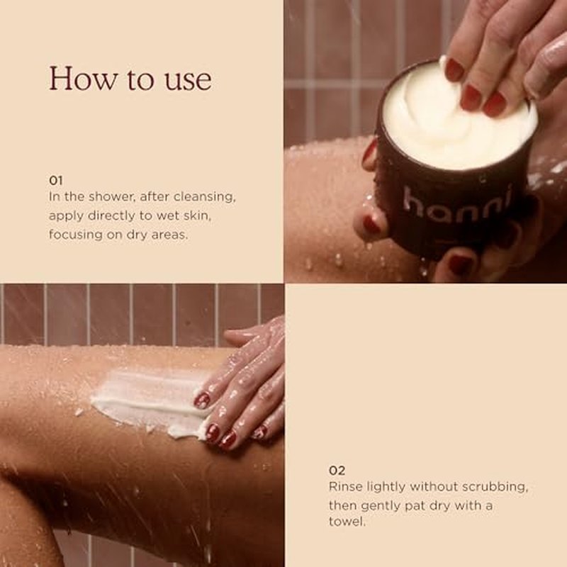 HANNI Splash Salve Body Mask, In-Shower Moisturizer with Coconut, Jojoba, Shea Butter & Glycerin, Deep Conditioning for All Skin Types, 250 mL / 8.8 oz (Pack of 2)
