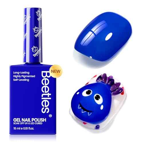 Beetles Blue Gel Nail Polish 15ml Navy Blue Color Noble Night Nail Polish Soak Off Uv LED Nail Lamp Gel Polish Manicure Salon DIY Home Paulina Lapis Colorful Bottle