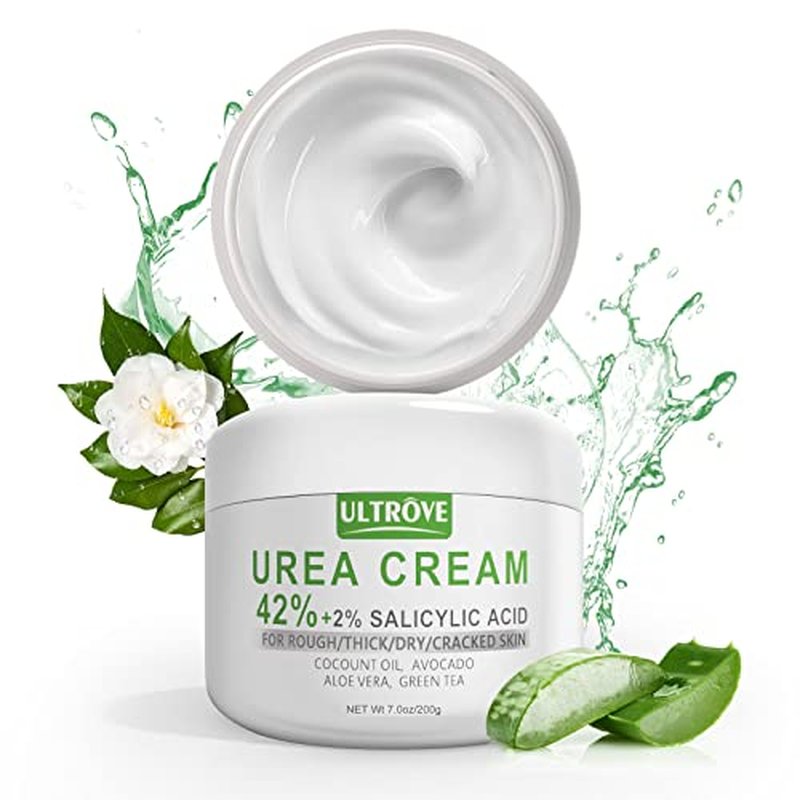 Urea Cream 42% with 2% Salicylic Acid, Callus and Dead Skin Remover, Deeply Moisturize, Repair Dry, Cracked, Rough Skin of Heel, Elbow and Knee, Effective Urea Foot Cream(7oz)