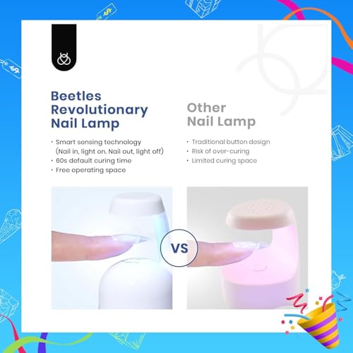 Beetles Gel Nail Extension Kit Almond Shape, Easy 9 in 1 Glue Uv Led Set Etch X Nail Tips Short Almond Half Matte Tips, Gift for Women & Girls, 504 pcs