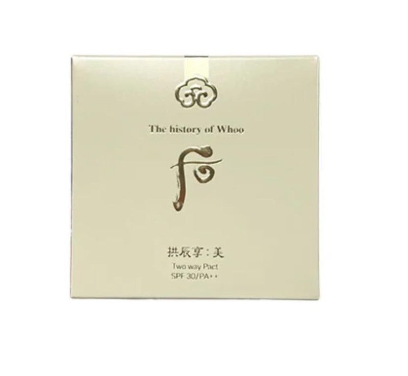 The History Of Whoo Luxury Korean Makeup Powder No.1 Light Beige Shade Gongjinhyang Mi Two Way Pact SPF30/PA++