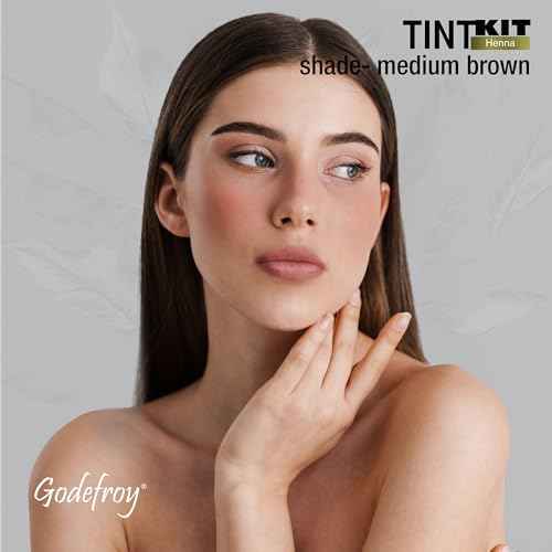 Godefroy Powered by Henna - Tint Kit 4 Applications | Medium Brown | Spot Hair Color Powered by Natural Henna