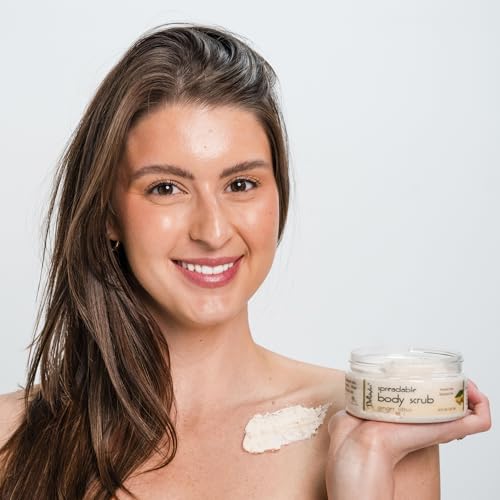 Deluvia Moisturizing Body Scrub with Ginger Citrus Essential Oils &; Dead Sea Minerals, 2-Pack
