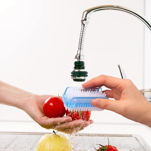 4 Pcs Nail brush Two Sided,Nail brush for cleaning fingernails Men Women,Nail brushes for Toes,Easy use fingernail brush,Nail scrubber brush for Travel,Nail cleaning brush kids