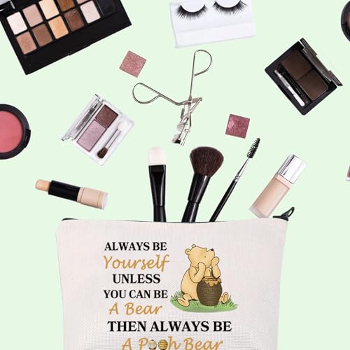 Honey Bear Makeup Bag Magic Kingd*m Gift Catartoon Character Quote Makeup Bag Honeys Bear Gift Bear With Honey Pot Bag (P Bear)