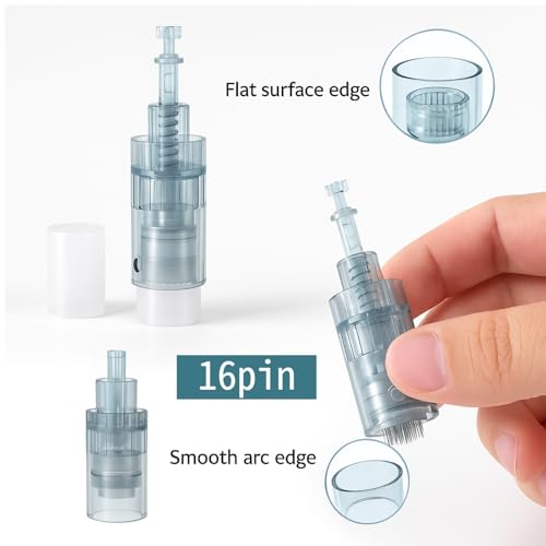 10 Pcs Microneedling Cartridges, 0.25mm, 16 Pins & 36 Pins for Dr. Pen M8 & M7S ? Skin Rejuvenation, Anti-Aging, Professional Use (16-Pin)