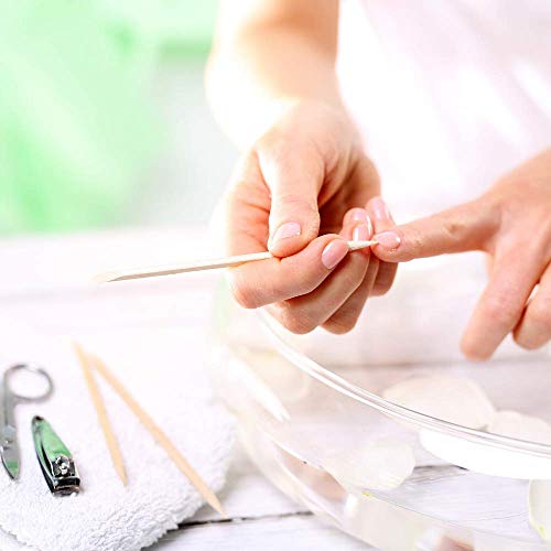 100PCS Orange Sticks for Nails 4.5 Inch - Wooden Cuticle Pusher & Remover Set - Non-Toxic, Skin-Safe - Wood Tools for Manicure & Pedicure - Disposable Set for Home & Salon - Won't Break Easily