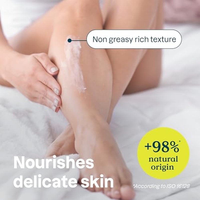 ATTITUDE Body Cream for Sensitive Skin with Oat, EWG Verified, Dermatologically Tested, Vegan, Extra Gentle, Unscented, 8 Fl Oz