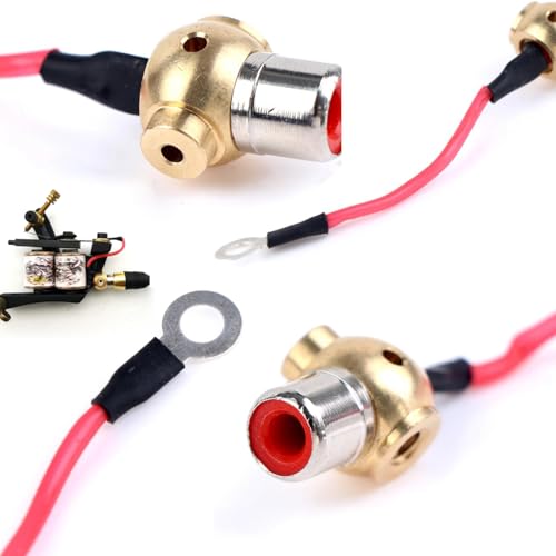 Coil Tattoo Machine Hook Cord to RCA Female Jack Connector Mount Adapter Plug Line Converter for Tattoo Coil Machine Gun DIY Parts