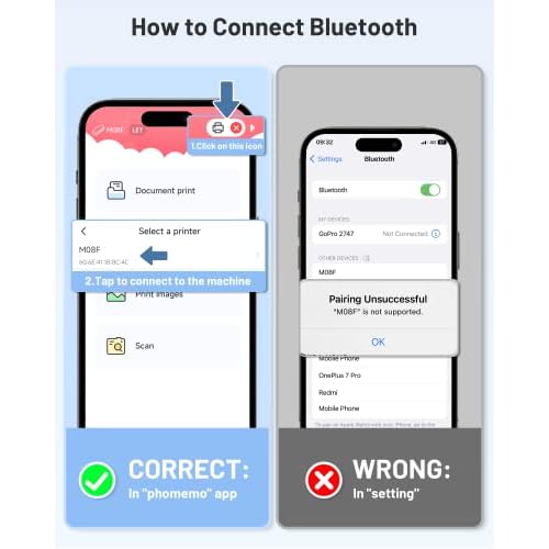 Itari M08F Tattoo Stencil Printer - Thermal Tattoo Machine Support Transfer Paper, Stencil Printer for Tattooing Support Phone & Laptop,Tattoo Printer Copier Kit for Tattoo Artist & Beginner