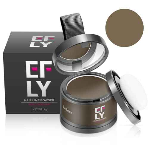 Instantly Hairline powder, Root touch up hair color for gray coverage, hair powder for women men bald spot loss and thin concealing£¨Dark Brown)