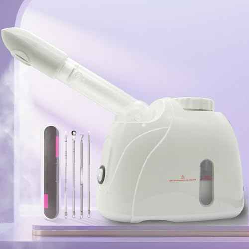 LIXESZT Facial Steamer Professional for Deep Cleansing with Extendable 360¡Æ Swivel Arm£¬Nano Constant Temperature Mist for Home Facial Spa-Sinuses Sinus Care, 4Pcs Stainless Steel Skin Care Kit