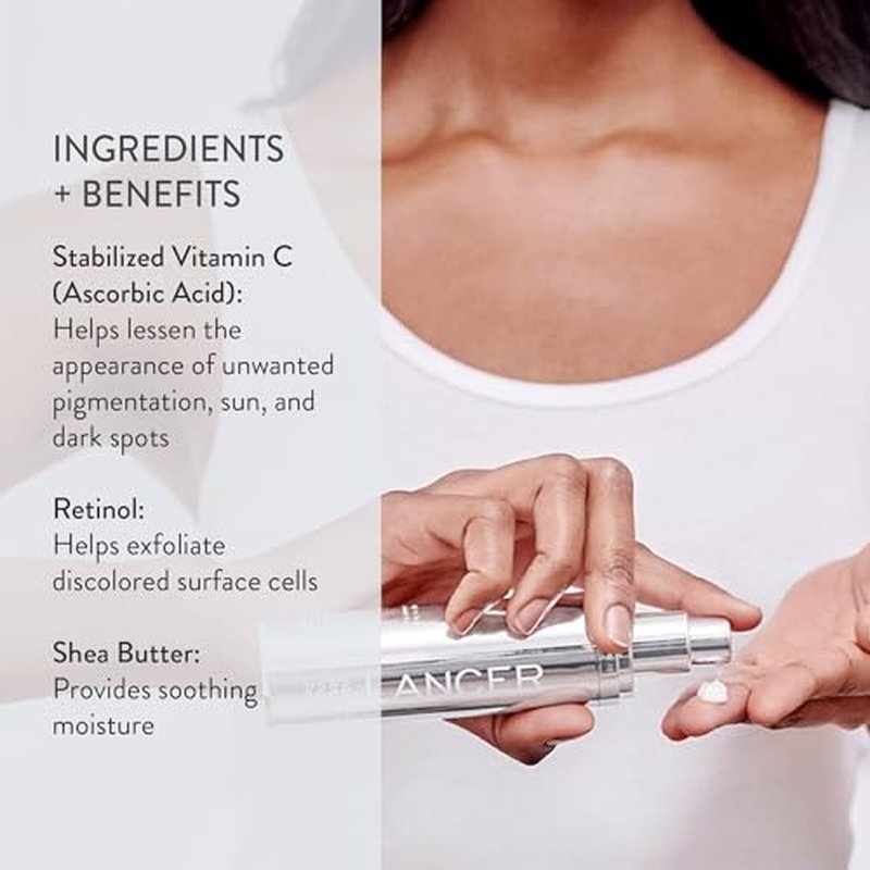 Lancer Skincare Advanced C Radiance Treatment, Vitamin C?Cream Face Care, Gentle Moisturizer and Anti Aging Cream 1.7 oz