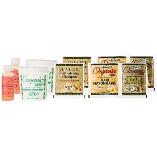 Originals By Africa's Best Olive Oil Conditioning Relaxer System 2-Pack, Helps Repair, Rebuild and Restore Your Hair's Elasticity and Softens & Shines, Designed for Coarse Hair Textures