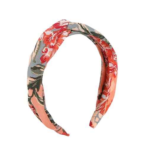 Madison Tyler Headbands for Women | Fashion Boho Headbands Top Knotted With Rhinestones Elastic Workout Hairbands | Outdoor and Party Headbands for Women Non Slip. (Floral)