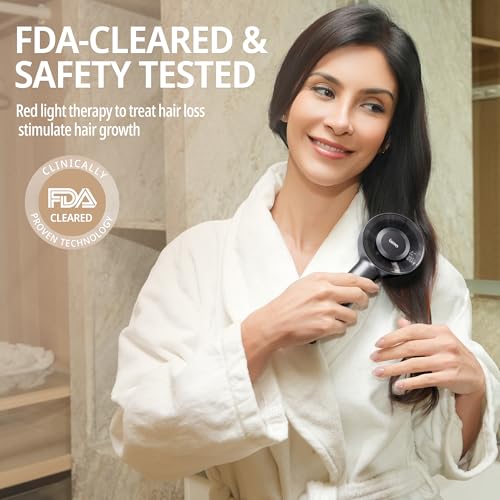 Breo Scalp 3L Laser Hair Growth Comb with 650nm Infrared Technology, 360¡Æ Scalp Massager, Waterproof Design, Effective Scalp Stimulation and Hair Regrowth