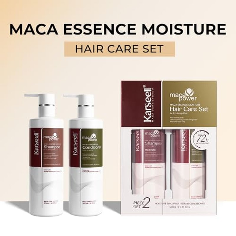 Karseell Collagen Hair Treatment Repair Conditioning, Shampoo and Conditioner Set for Dry Damaged Hair All Hair Types 16.9floz + 16.9floz