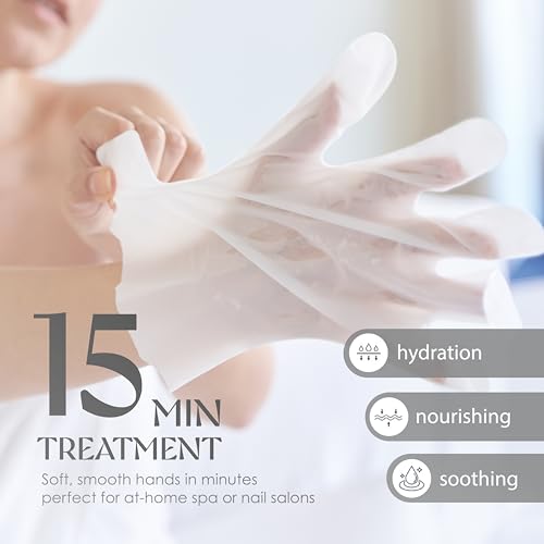 Innerest 24 Pairs Original Derma Beauty Hand Mask Bulk Moisturizing Hand Gloves for Dry Hands Nail Care Essential (Shea Butter)