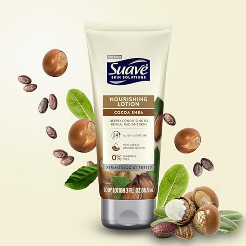Suave Lotion Variety Pack ? Advanced Therapy Hydro Complex & Nourishing Lotion Cocoa Shea, Moisture-Rich Body Lotion for Extremely Dry Skin, 3 Oz Ea (2 Piece Set)