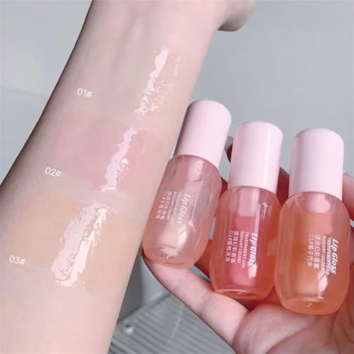 Moisturizing Lip Balm,Hydrating Glossy Lip Oil Stick For Women, Lips Care For Dry & Chapped Lips, Christmas Gift, Mother'S Day Gift (3pcs)