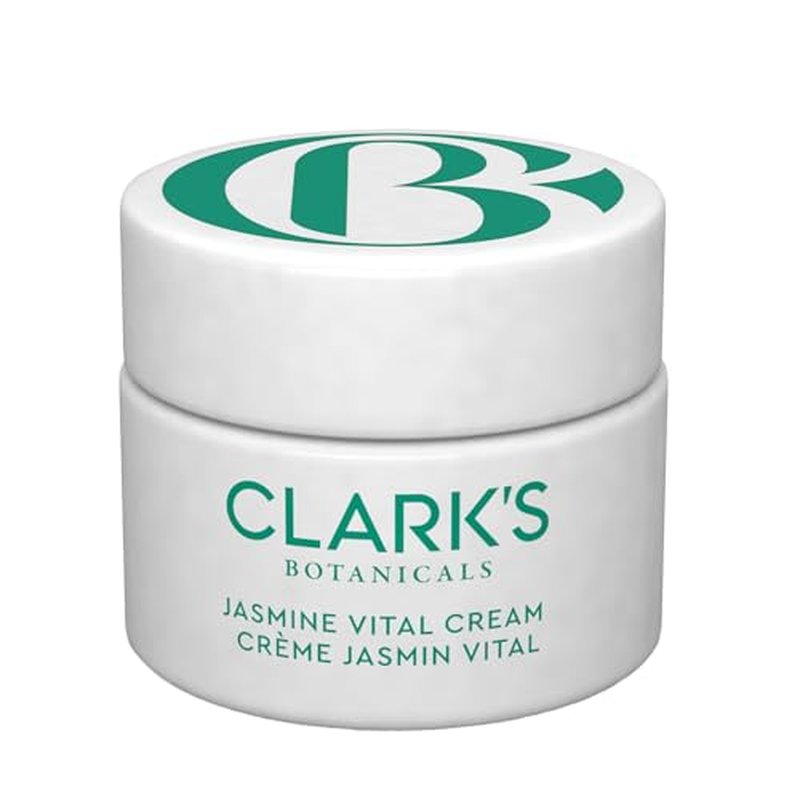 Clark's Botanicals Jasmine Vital Healing ¡°Notox¡±, Anti-Wrinkle Instant Hydration Face Gel Cream for Immediate Lifting & Revitalizing with Niacinamide, Algae, Calendula & Calming Jasmine