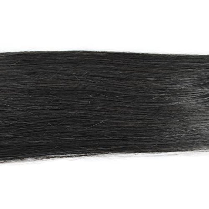 Black Hair Extensions Clip In Human Hair Remy Natrual Real Hair Straight 18" 100gm (18", 1B-Natural Black)