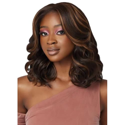 Outre Lace Front Wig - Perfect Hair Line 13X4 - Jeannie (JET BLACK 1)