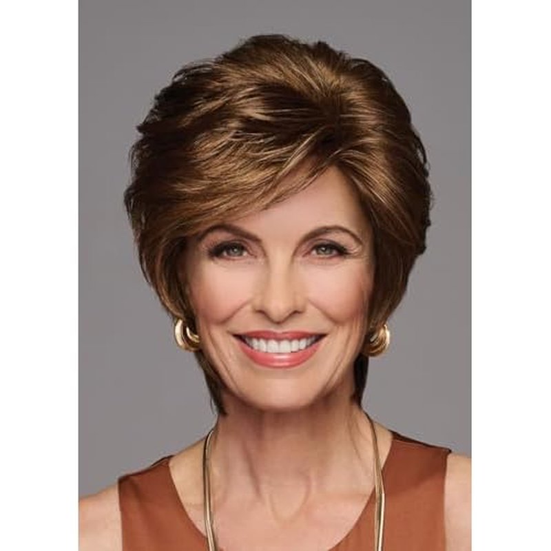 GABOR Femme & Flirty Short Shag Wig, Lightweight Volumous Style With Soft Layers, Average Cap, GL11-25SS Honey Pecan