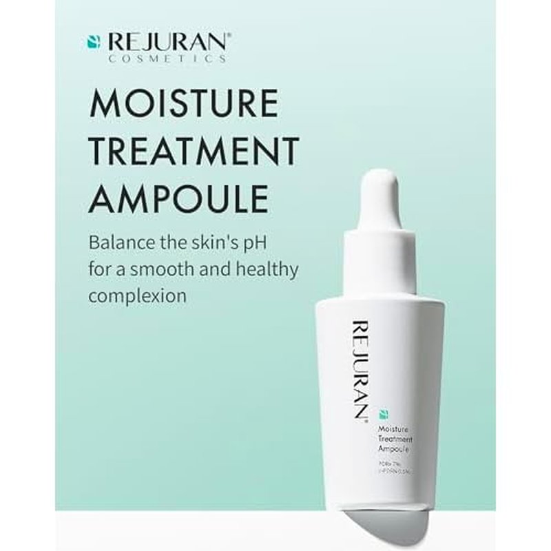 REJURAN¢ç Moisture Treatment Ampoule, c-PDRN¢ç - Deep Hydrating Face Serum for Instant & Long-Lasting Moisture, Soothing, Skin Barrier Boost, Moisture Lock with PDRx. Korean Skin Care (1.01 fl oz)