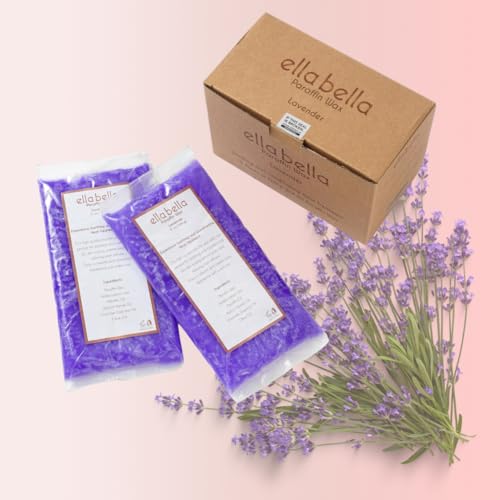 ELLA BELLA¢ç Paraffin Wax Refill Lavender ? Therapeutic Hand & Foot Wax for Paraffin Bath ? Deep Moisturizing & Soothing Relief ? Compatible with our Wax Machine