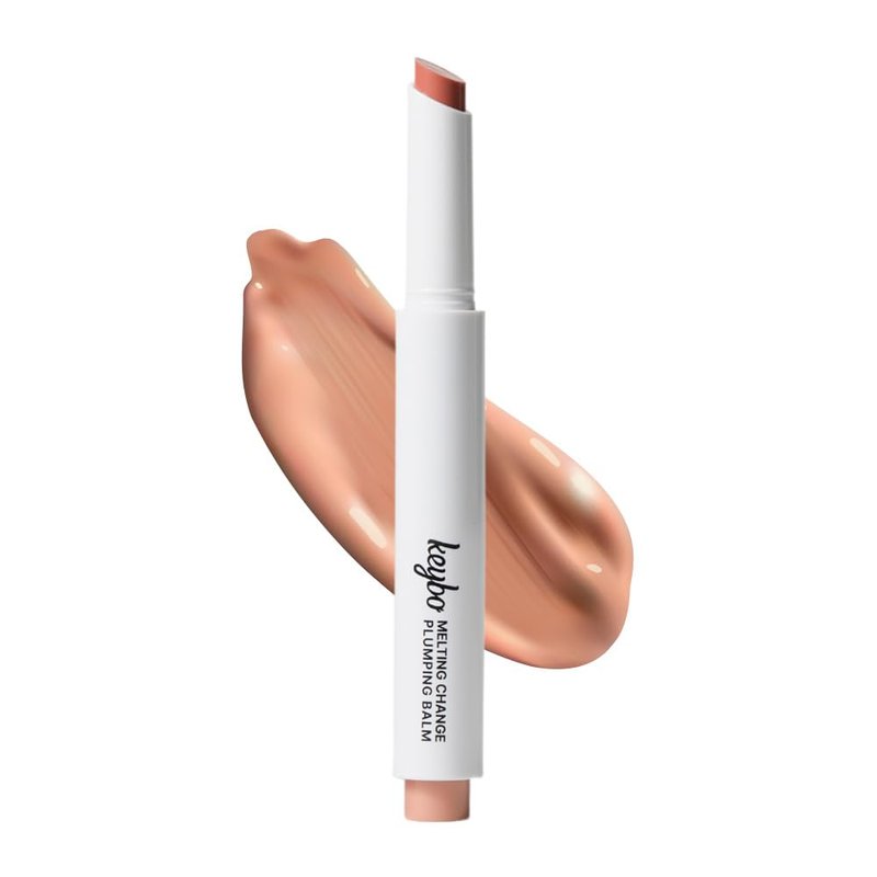Melting Change Plumping Lip Balm - Hydrating Tinted Lip Plumper for Natural Volume | Non-Sticky K-Beauty Treatment (Nunu Beige)