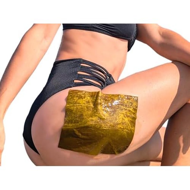 Cellulite Reduction Anti-Aging Natural Seaweed Patches Fortified With Caffeine And Retinol, Combat Sagging, Body Fat Deposits, Made in USA