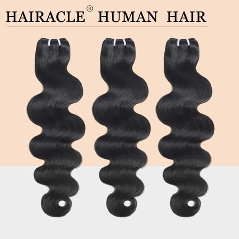 Body Wave Bundles Human Hair 20 22 24 Inch 12A 4 Bundles 100% Unprocessed Brazilian Virgin Remy Hair Body Wave Human Hair Bundles Hair Extensions Natural Color